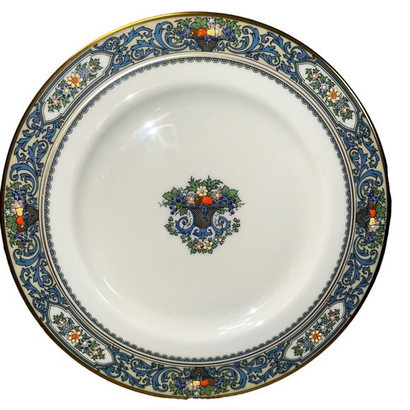 Lenox Autumn collection Blue and Gold fall dinner plate 10.5" China Dinnerware - Picture 1 of 8